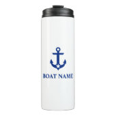 Nautical Boat Name Anchor Star Thermosbeker (Voorkant)