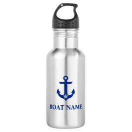 Nautical Boat Name Anchor Star Waterfles