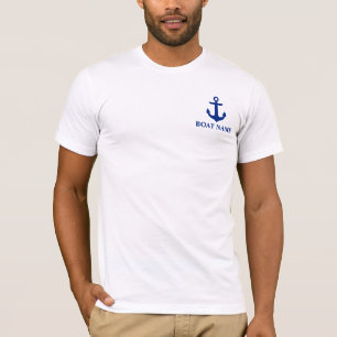 Nautical Boat Name Anchor T-shirt
