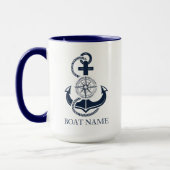 Nautical Boat Name Blue Anchor Mok (Links)