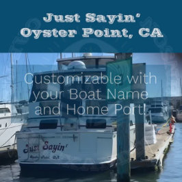 Nautical Boat Name/Home Port Captain's Fanny Pack Heuptasje