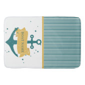 Nautical Boat Name Persoonlijk Badmat (Voorkant)