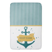Nautical Boat Name Persoonlijk Badmat (Voorkant Verticaal)