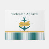 Nautical Boat Name Persoonlijk Deurmat (Voorkant)