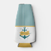 Nautical Boat Name Persoonlijk Flesjeskoeler (Voorkant)