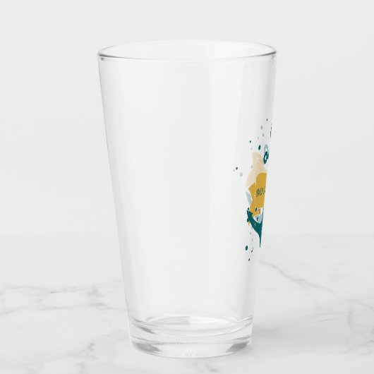 Nautical Boat Name Persoonlijk Glas (Rechts)