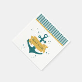 Nautical Boat Name Persoonlijk Servet (Hoek)