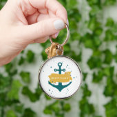 Nautical Boat Name Persoonlijk Sleutelhanger (Hand)