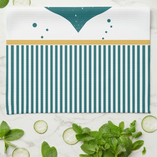 Nautical Boat Name Persoonlijk Theedoek (Gevouwen)