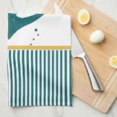 Nautical Boat Name Persoonlijk Theedoek (Quarter Fold)