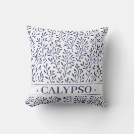 Nautical Boat Name. Zee Life Algae. Oceaanblauw. Buitenkussen