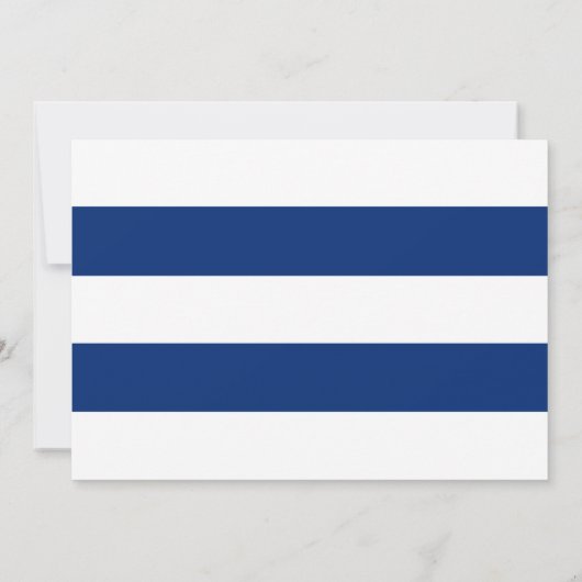 Nautical Boat Navy Custom Note Kaart Notitiekaartje (Achterkant)