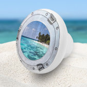 Nautical Boat Porthole Tropical Beach Ocean Keramische Knop
