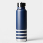 Nautical Boat Wheel Nave Blue Waterfles (Rechts)