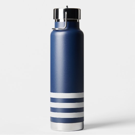 Nautical Boat Wheel Nave Blue Waterfles (Rechts)