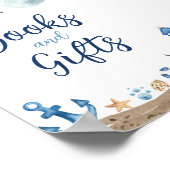 Nautical Books and Gifts Baby shower Sign Poster (Hoek)