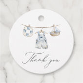 Nautical Boy Baby shower Bedankjes Labels (Voorkant)