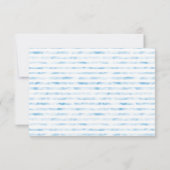 Nautical Boy Baby shower Bedankkaart (Achterkant)