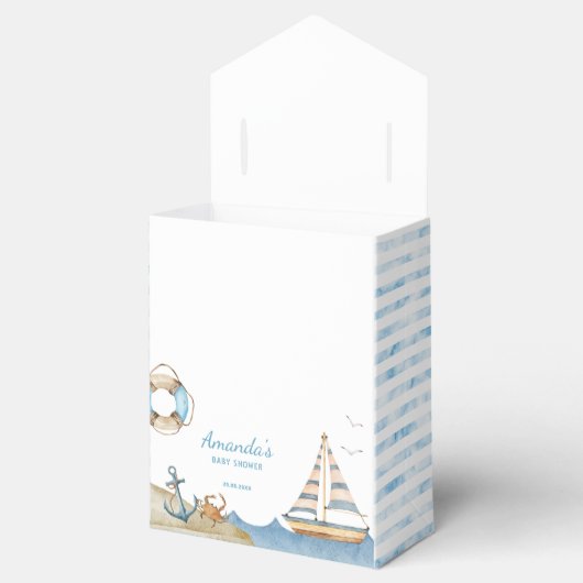 Nautical Boy Baby shower Dank u Bedankdoosjes (Geopend)