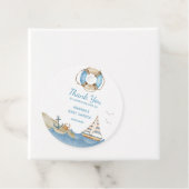 Nautical Boy Baby shower Dank u Bedankjes Labels (In situ)