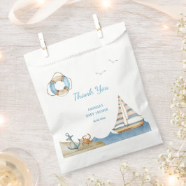 Nautical Boy Baby shower Dank u Bedankzakje