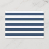 Nautical Boy Baby shower Diaper Raffle Informatiekaartje (Achterkant)