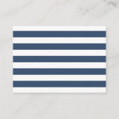 Nautical Boy Baby shower Display Shower Informatiekaartje (Achterkant)