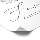 Nautical Boy Baby shower Favorieten Poster (Hoek)