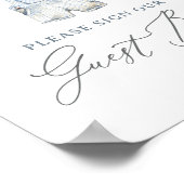 Nautical Boy Baby shower Guest Book Sign Poster (Hoek)