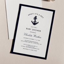 Nautical Boy Baby shower