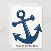 Nautical Boy Baby shower Kaart (Achterkant)