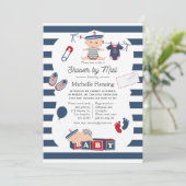 Nautical Boy Baby shower per mail Kaart (Staand voorkant)