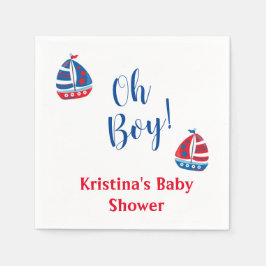 Nautical Boy Baby shower servet