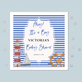 Nautical Boy Baby shower Servet
