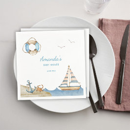 Nautical Boy Baby shower Servet