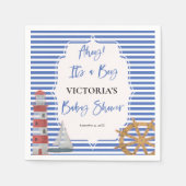 Nautical Boy Baby shower Servet (Voorkant)