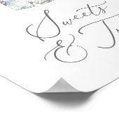 Nautical Boy Baby shower snoep en lekkernijen Poster (Hoek)