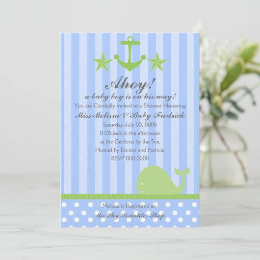 Nautical Boy Kaart (Staand voorkant)