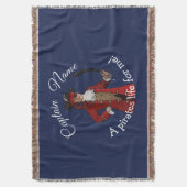 Nautical Boy Party Pirate Deken (Voorkant Verticaal)