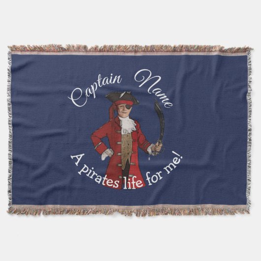 Nautical Boy Party Pirate Deken (Voorkant)