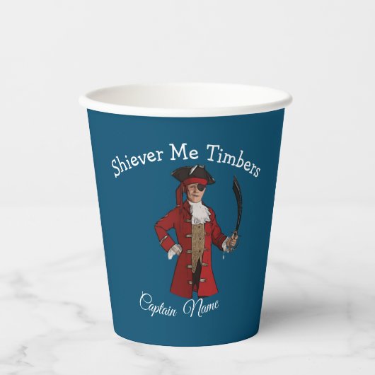 Nautical Boy Pirate Papieren Bekers (Voorkant)