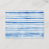 Nautical Boy Sailor Beren Boeken Stripe Baby showe Informatiekaartje (Achterkant)