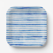 Nautical Boy Sailor Teddy Bears Stripe Baby shower Papieren Bordje (Voorkant)