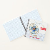 Nautical Boy Verjaardag Foto Gastenboek Notitieboek (Binnen)