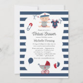 Nautical Boy Virtuele Baby Shower Kaart (Voorkant)