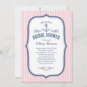 Nautical Bridal Shower Invitations Kaart (Voorkant)