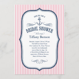 Nautical Bridal Shower Invitations Kaart
