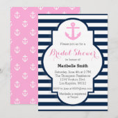 Nautical Bridal Shower Kaart (Voorkant / Achterkant)