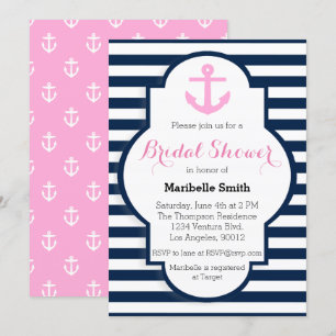 Nautical Bridal Shower Kaart