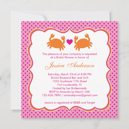 Nautical Bridal Shower Uitnodiging (Voorkant)